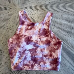 Athleta Pink and Purple Tie-Dye Tank Top